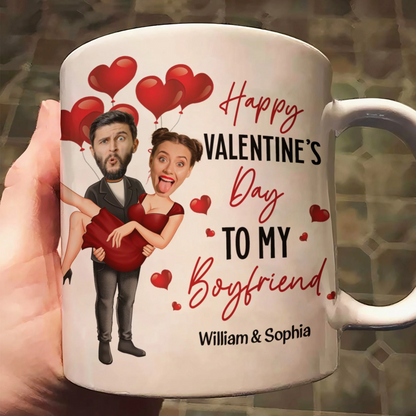 Happy Valentine's Day To My Love - Personalized Photo Mug