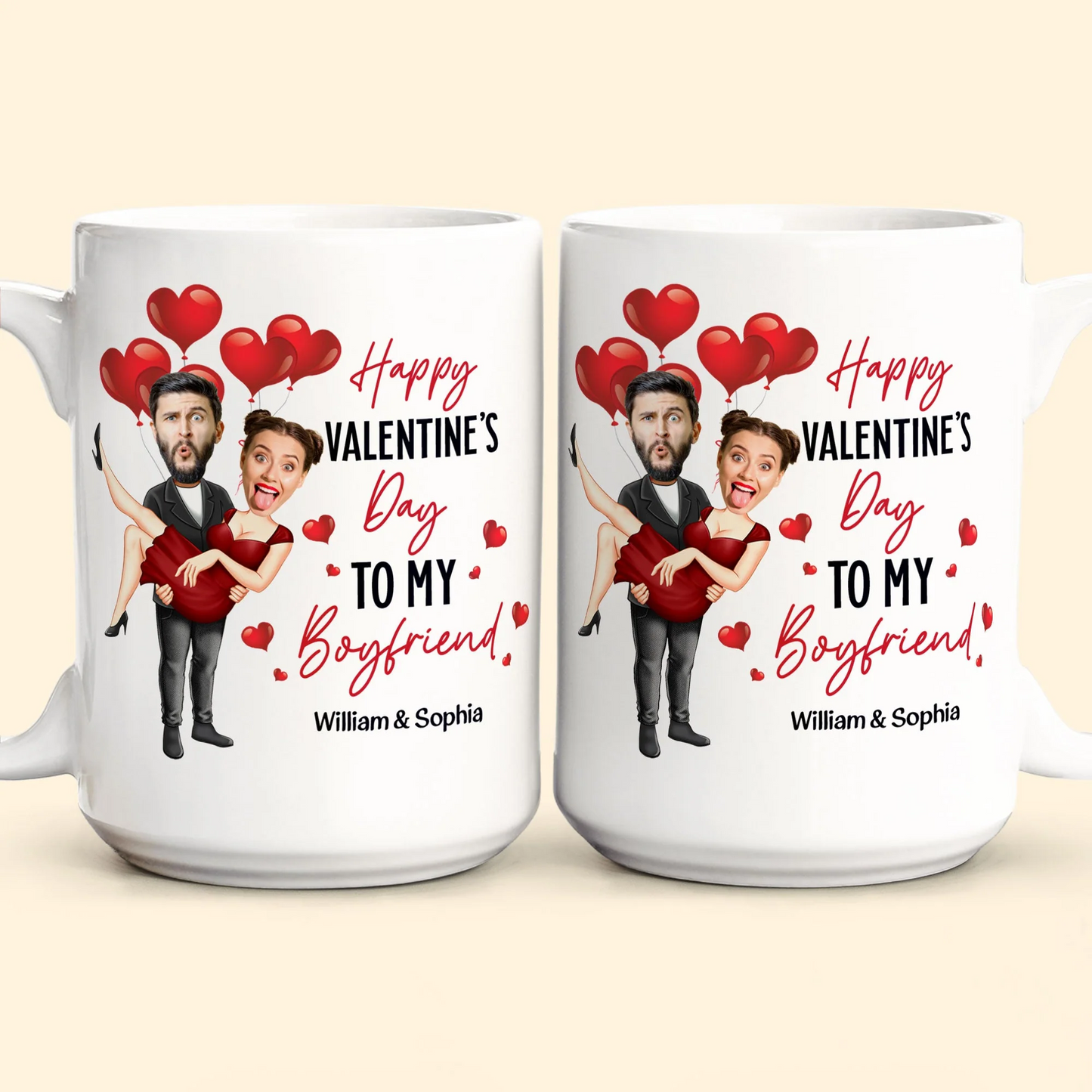 Happy Valentine's Day To My Love - Personalized Photo Mug