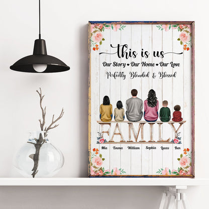 This Is Us, Our Story-Our Home-Our Love - Personalized Canvas